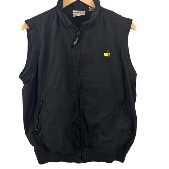 Masters Collection Other - Masters Collection Golf Vest Black Medium Augusta National Logo Zip Front